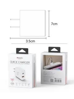 Quick Charger 20w yesido YC48U