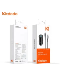 PD Fast Car (kit cargador de carro Mcdodo) 30w